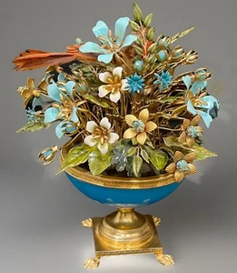 1970s Fleurs Des Siècles Enamel Flower Bouquet by Jane Hutcheson for Gorham - Picture 1 of 19