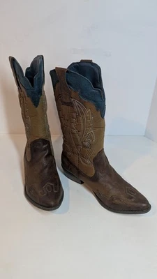 Botas de Vaquero Coconuts Marrón Cosido Cimmaron Mujer Talla 7.5M Textil Foto 1 de 4