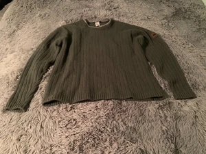 North Face Sweater Mens Large Ribbed Pullover Wool Blend Crewneck Outdoor Warm - Picture 1 of 14