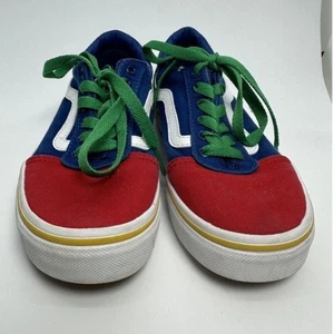 Vans Sneakers Color Block Low Top Casual Shoes Youth Size 1 - Picture 1 of 5