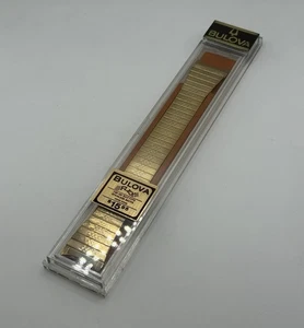 Cinturino orologio uomo vintage Bulova Flex 10K laminato oro placcato bracciale NUOVO NOS - Foto 1 di 3