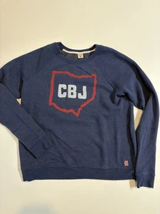 Women's Homage Columbus Blue Jackets CBJ Crewneck Sweater Cozy SZ L - Picture 1 of 5
