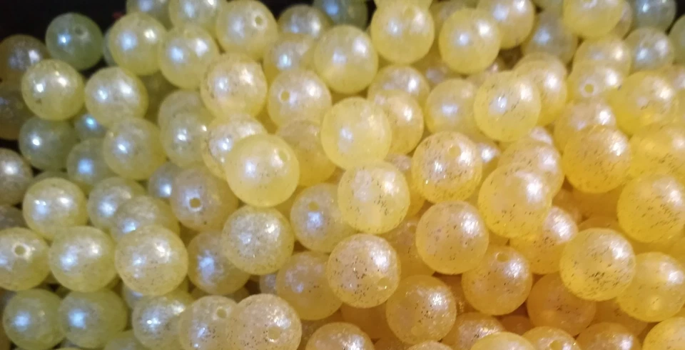 MAD RIVER CUSTOM FISHING TACKLE LIGHT TANGERINE BLUE IR GLITTER UV Trout & Steelhead Bead 6mm, 8mm, 10mm, 12mm