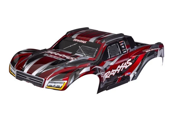 Traxxas TRX10211-RED à Carreaux Maxx Slash Rouge + Décalcos - Photo 1/1