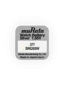 Murata 377 / SR626SW Silver Oxide Watch Battery - Picture 1 of 1