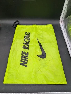 Nike Track & Field Racing Neon Yellow Gear Shoe Bag Nylon OS Swoosh  - Image 1 of 2