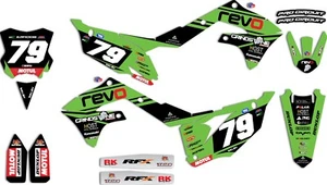 2019-2023 Kawasaki KXF 450 REVO Kawasaki Race Team Graphics Kit and Plates[2023] - Picture 1 of 3