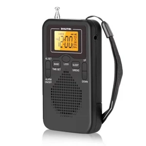 W-206 FM/AM Radio Portable Battery By 2 AA ,Stereo Earphone, LCD Display - Picture 1 of 6