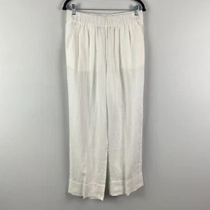 Everlane The Easy Linen Pant Size Large White Pull On High Rise - Picture 1 of 10