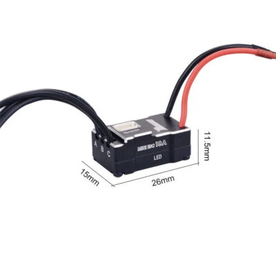 Rocket 18A Brushless ESC Electric Speed Controller BEC 5V/0.3A for 1/28 RC Car - Image 1 of 4