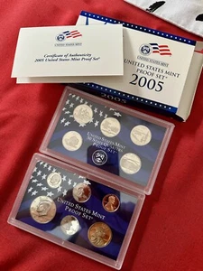 2005 United States Mint Proof Set 11 Coins - Picture 1 of 9