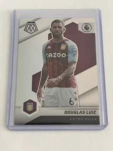 Douglas Luiz 2021-22 Panini Mosaic Silver Prizm Aston Villa Card #123 - Picture 1 of 2