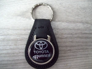 TOYOTA 4 RUNNER KEY CHAIN ....BLACK LEATHER - Picture 1 of 1