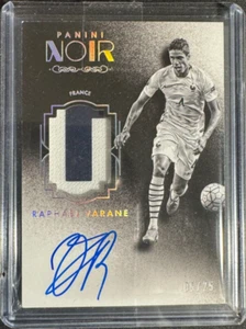 Panini 16-17 Noir Soccer Autographed Memorabilia France Raphael Varane /25 - Picture 1 of 2