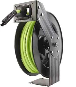 Luftschlauchtrommel Metall einziehbar 15m 3/8" Airline Schlauch Armaturen Gummischlauch 50ft - Bild 1 von 1