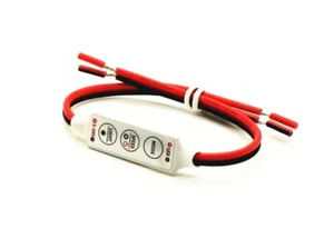 New Inline LED Controller 12V Single-Color Strips Low-Power On/Off Dimmer Switch - Bild 1 von 1