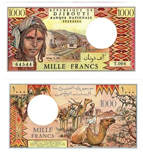 1991 Djibouti Banknote P37e 1000 Francs UNC w/ microprint - Picture 1 of 1