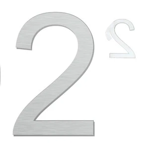 Self Adhesive House Numbers - 6 Inch Stainless Steel Door Numbers for Outside... - Picture 1 of 5
