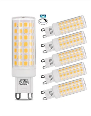ARTIVA 3000K 40-Watt Equivalent G9 Dimmable LED Light Bulb (Set of 6) - Image 1 of 4