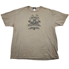 Quicksilver Shirt Skull Surfing Mens Extra Large XL Olive/Brown