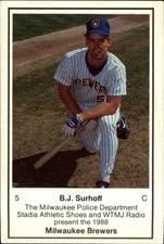 1988  Brewers Police #5 B.J. Surhoff