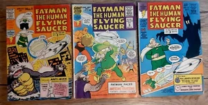 Platillo volador Fatman The Human #1 #2 #3 abril junio septiembre 1967 completo - Imagen 1 de 24