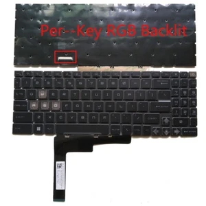 Teclado retroiluminado RGB por tecla EE. UU. para MSI GE68 HX 13V NSK-FG0DBN - Imagen 1 de 4