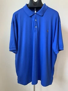 Polo Ralph Lauren royalblaues Kurzarmhemd Größe 2XB/2TG kleines Pony - Bild 1 von 5