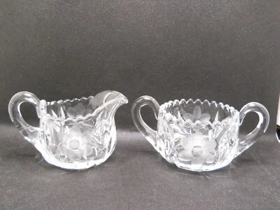 Azúcar Tiffin-Franciscan EAPG corte transparente abierto crema N Foto 1 de 4