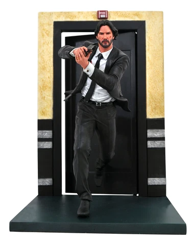John Wick 9" Gallery Figure PVC Diorama Statue Chapter 1 Keanu Reeves Opened New Cover