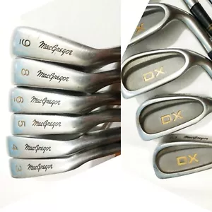 MacGregor DX IRON GOLF SET RH MULTIFLEX S STEEL SHAFT USA DIMPLE GOLF PRIDE GRIP - Picture 1 of 12