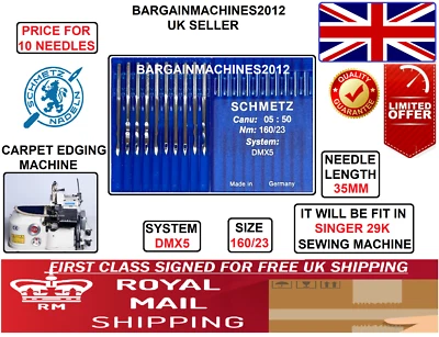 SCHMETZ NEEDLE DMX5 NM160/23 CARPET OVER EDGING INDUSTRIAL SEWING MACHINE NEEDLE - Image 1 of 4