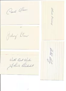 Chuck Diering signed 3x5 index card 1947 St Louis Cardinals baseball - Picture 1 of 1