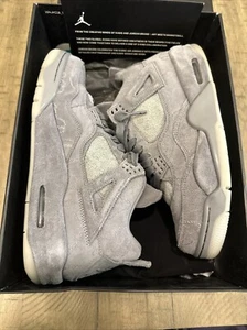 100% Authentic Preowned Jordan 4 Kaws Grey Size 8.5 - 930155-003 - Picture 1 of 18