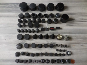 Vintage Stereo Receiver Knob LOT 79 Pieces Unknown Models? Free Shipping - Picture 1 of 22