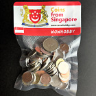 Singaporean Coin Collection Lot, 55 Random Coins from Singapore, Coin Collecting
