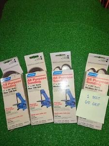 LOTTO DI NASTRI ABRASIVI NORTON 1"x30" multiuso grana 120, 80 e 60 - Foto 1 di 4