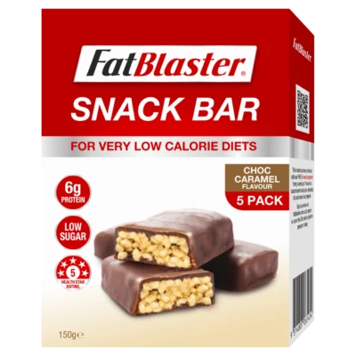 FatBlaster Very Low Calorie Diet Snack Bar 5 x 30g (150g) Chocolate Caramel VLCD - Image 1 of 4