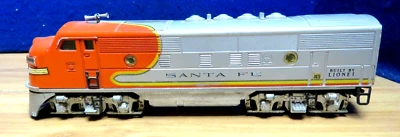 LIONEL O 2 RAIL 2343 SANTA FE DIESEL DUMMY MODIFIED  609503      - Image 1 of 4