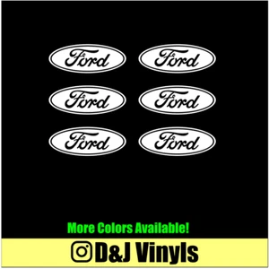 FORD 6Pk Small Logo Vinyl Decal Car Window Laptop Sticker - Picture 1 of 1
