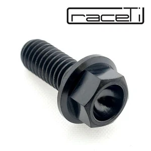M6 15mm Titanium Hex Head Flange Bolt Screw Ti Gr5 CNC 15 x 1.0 Black Nitride - Picture 1 of 3