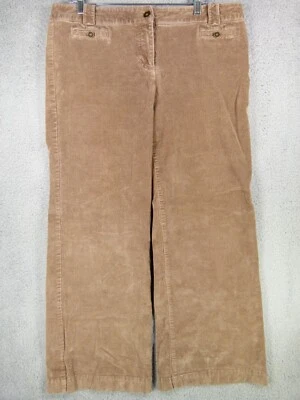 NY&C New York & Company Womens 16 Petite 38x30 Brown Corduroy Straight Leg Pants - Image 1 of 4