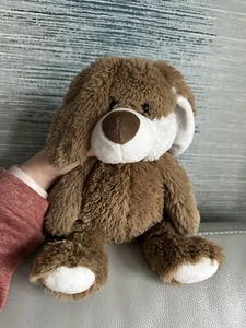 SAINSBURYS HOTTIE BUNNY RABBIT BROWN TEDDY BEAR SOFT CUDDLY TOY EASTER 13” tall - Picture 1 of 11