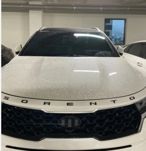 Genuine OEM Sorento Letter Hood High Glossy Black Emblem For 2022+ Kia Sorento - Picture 1 of 6