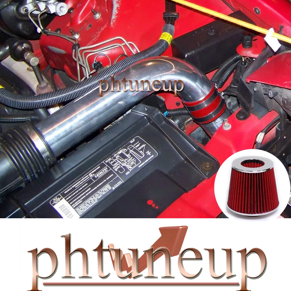 KIT DE ADMISIÓN DE AIRE FRÍO ROJO CHEVROLET CAMARO PONTIAC FIREBIRD 3.4 3.4L 1993-1995  Foto 1 de 1