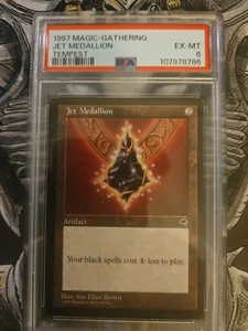 1997 Magic The Gathering Jet Medallion Tempest PSA 6 - Picture 1 of 2