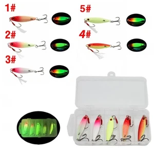 5Pcs 5 Size Simulation Fish Lures Crank Hook Fishing Lures Kit Fishing Tool - Picture 1 of 17