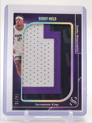 BUDDY HIELD 2024-25 PANINI SILHOUETTE JUMBO PATCH HOLO SILVER /15 Q3185 - Image 1 of 2