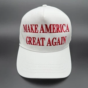 Authentic Cali-Fame MAGA Trump Hat Adult White Victory Made In USA One Size - Picture 1 of 9