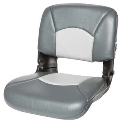 Asiento de barco Temppress 45608 para todo tipo de clima respaldo alto carbón/gris asientos marinos Foto 1 de 4